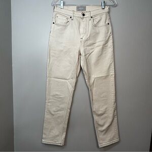 Everlane The Cheeky Jean Tan Beige Denim Women’s Size 27 Straight Leg